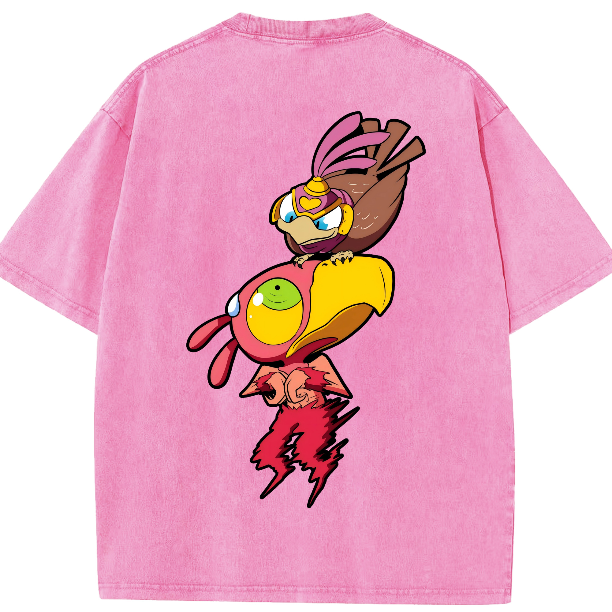 （画像用） ジョジョの奇妙な冒険 JoJo's Bizarre Adventure 綿100% ヴィンテージ風 半袖Tシャツ（背面プリント）
